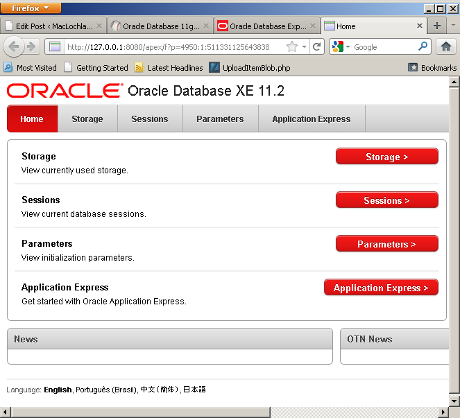Oracle DB 11g